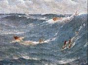 Maynard, George Willoughby Mermaids oil on canvas